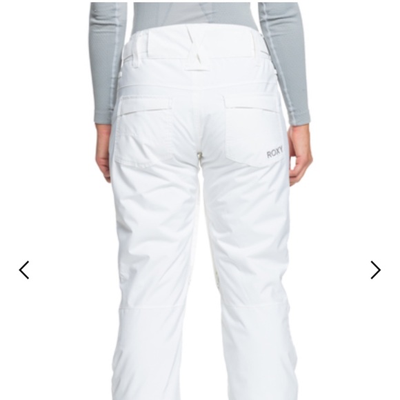 Roxy Ski Snowboard Backyard Pant White - Picture 2 of 12